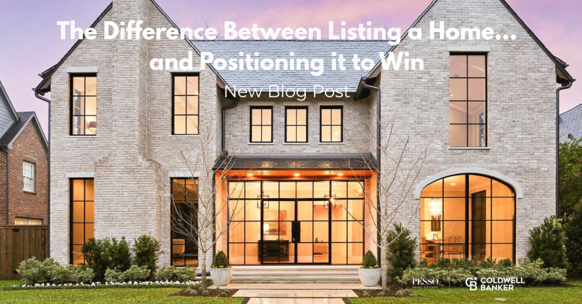 Staging doesn't sell homes. Strategy does